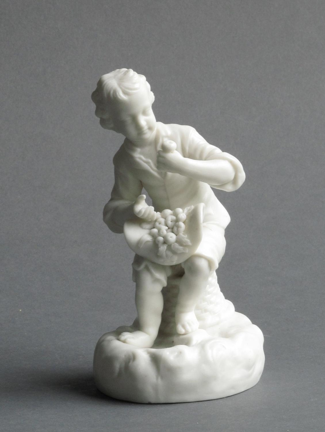 Small Copeland Parian figure of a boy
