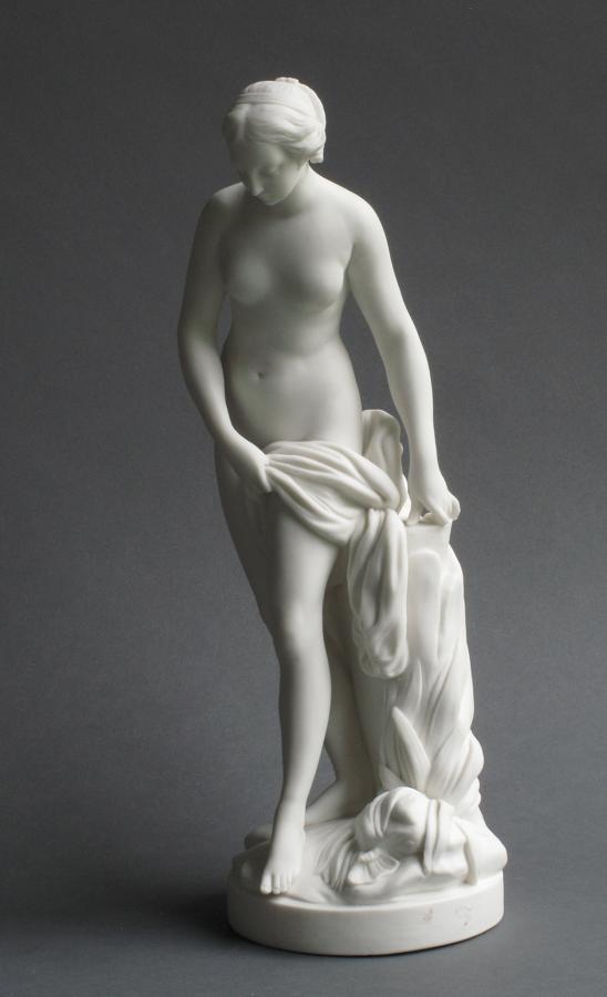 A Minton parian figure of Venus at bath