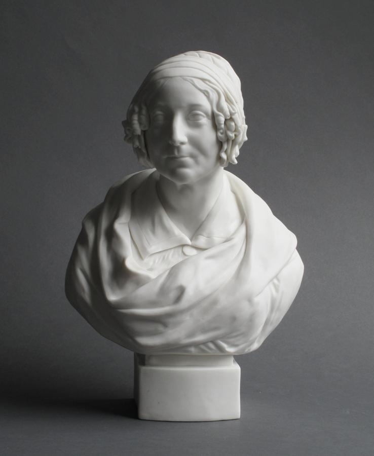 Parian bust of Harriet Martineau, John Rose
