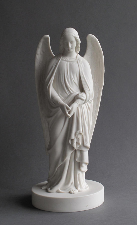 A good Minton Parian angel c1868
