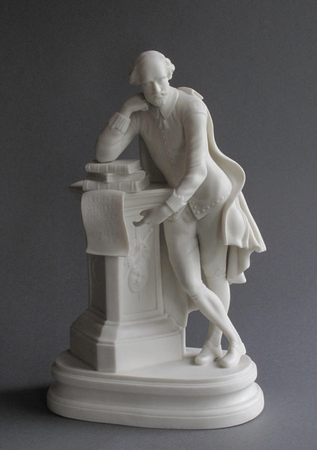 A good Parian figure of William Shakespeare