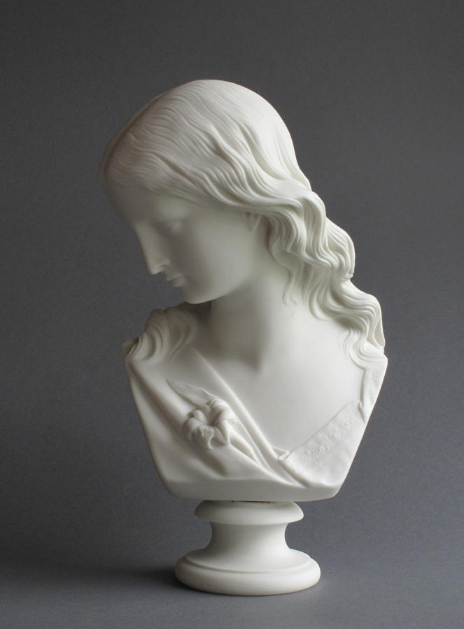 A Copeland Parian bust of Purity