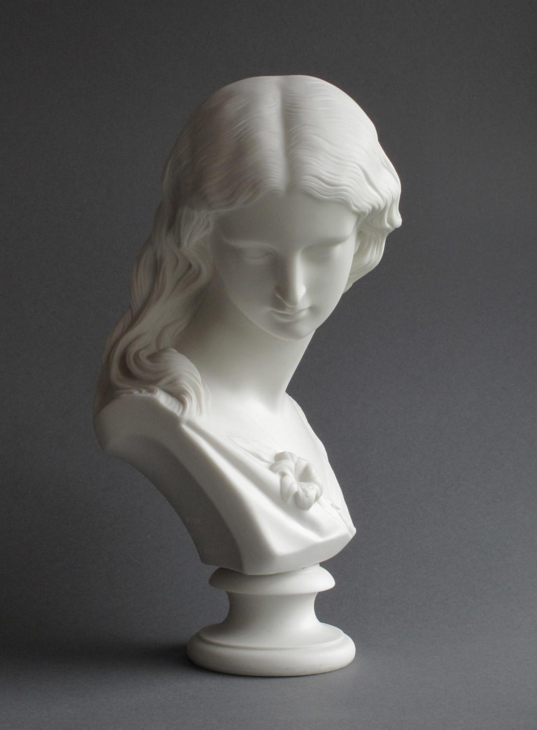 A Copeland Parian bust of Purity