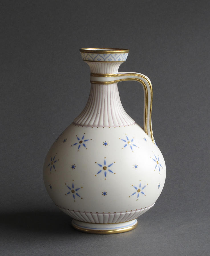 A good Parian handled jug of classical form