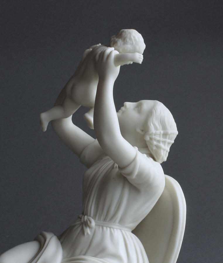 A Copeland Parian figure of The Happy Mother
