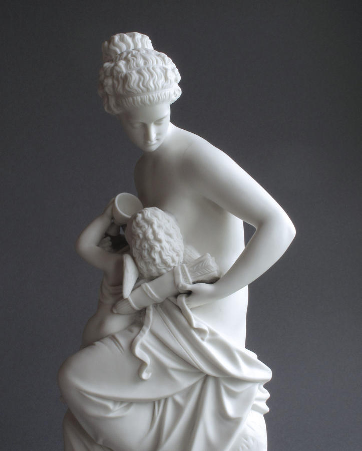 A Parian figure of Cupid Betrayed