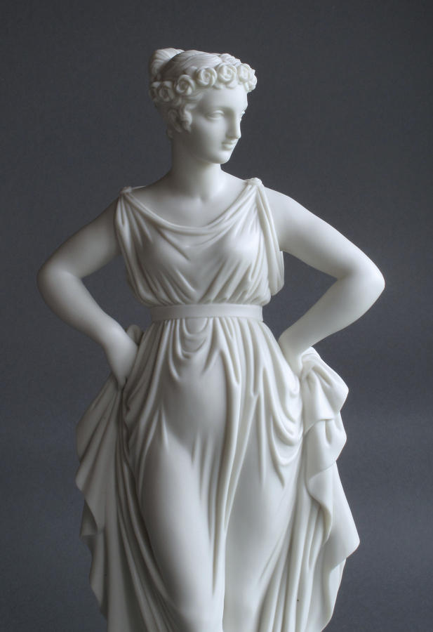 A Parian figure of the Dancing Girl from Canova