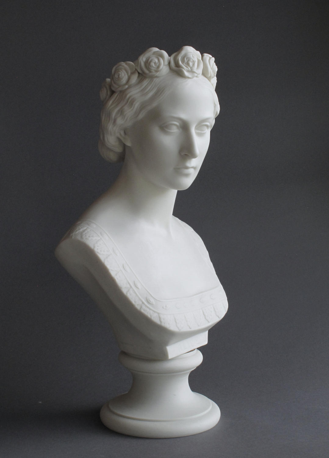 A rare Copeland Parian bust of Princess Alice