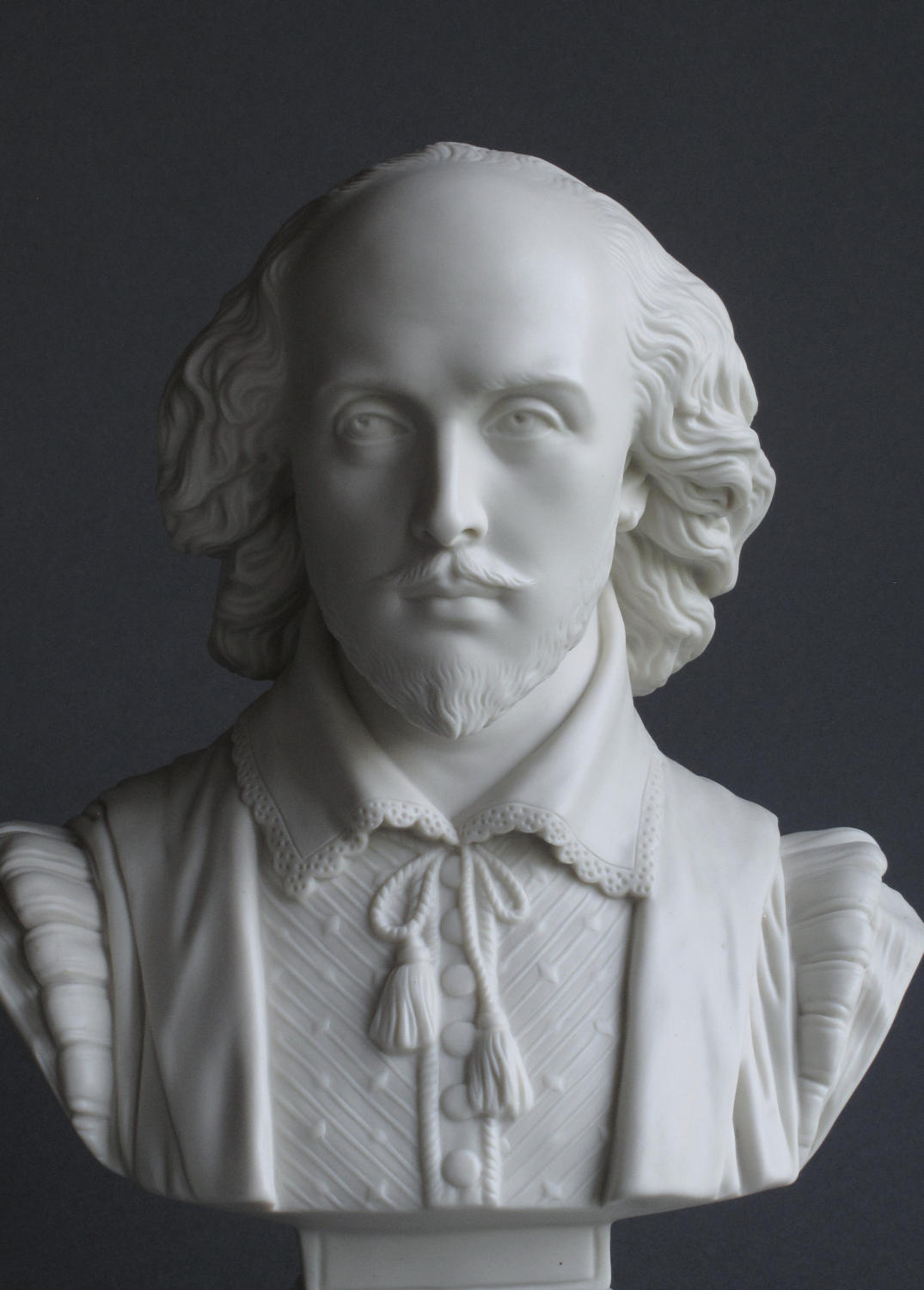 A fine Parian bust of Shakespeare by Copeland