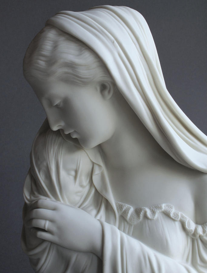 A Copeland Parian figure of The Mother, by Monti