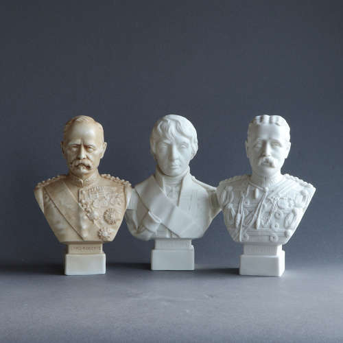 A collection of small antique Parian busts