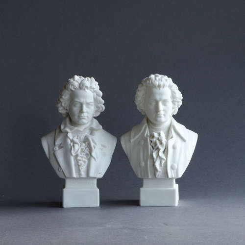 A collection of small antique Parian busts