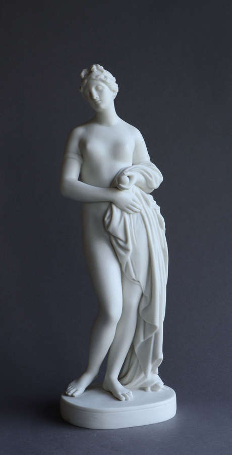A Parian figure of the Tinted Venus, probably by Copeland