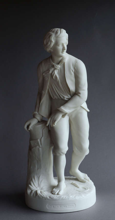 A large Copeland Parian figure of the Trysting Tree