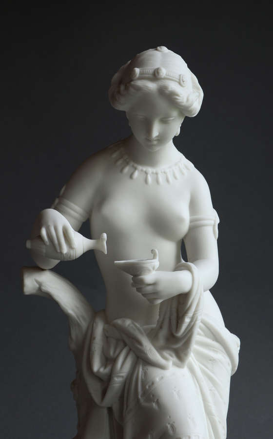 A Minton Parian figure of Psyche c1865