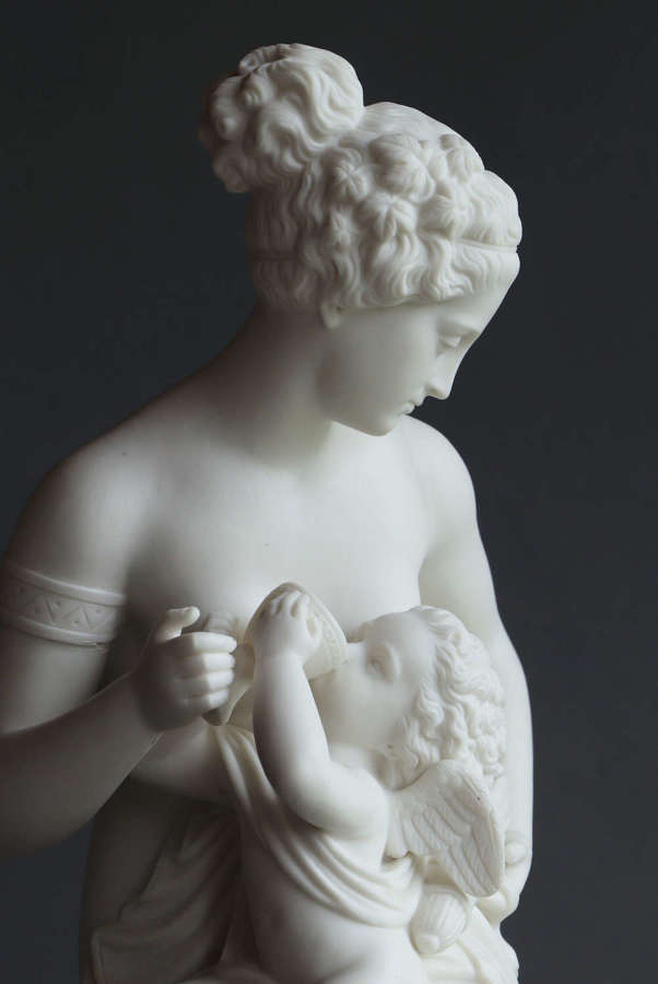 A Parian figure of Cupid Betrayed