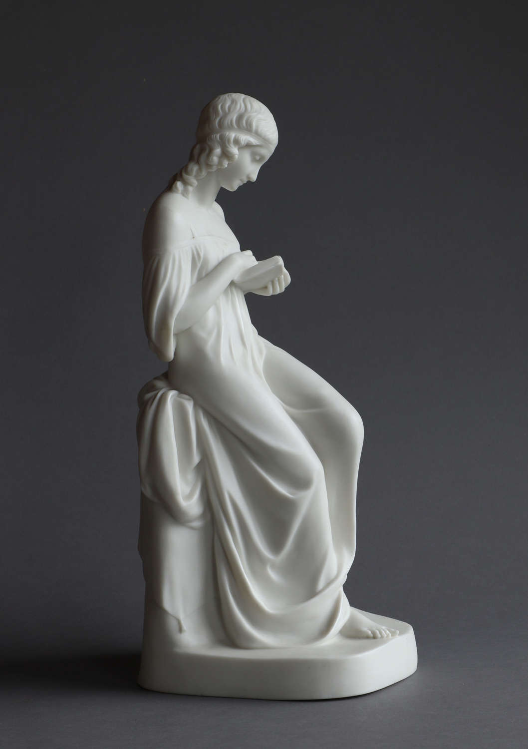 A Copeland Parian Figure of the Reading Girl
