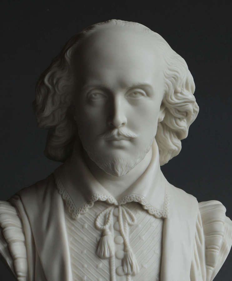 A Copeland Parian bust of Shakespeare