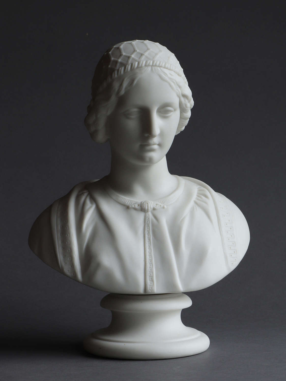 A Parian bust of a Renaissance woman by Bates, Brown-Westhead, Moore