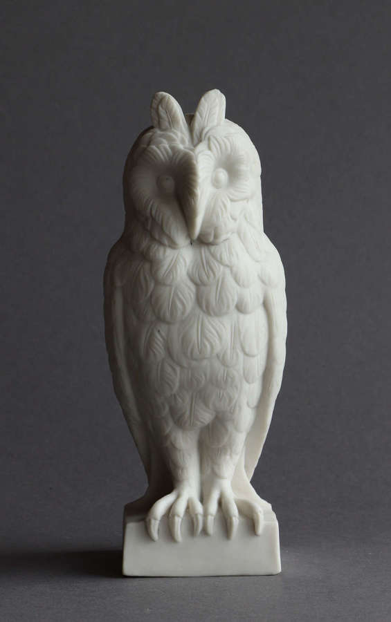 A Copeland Parian figure of an owl