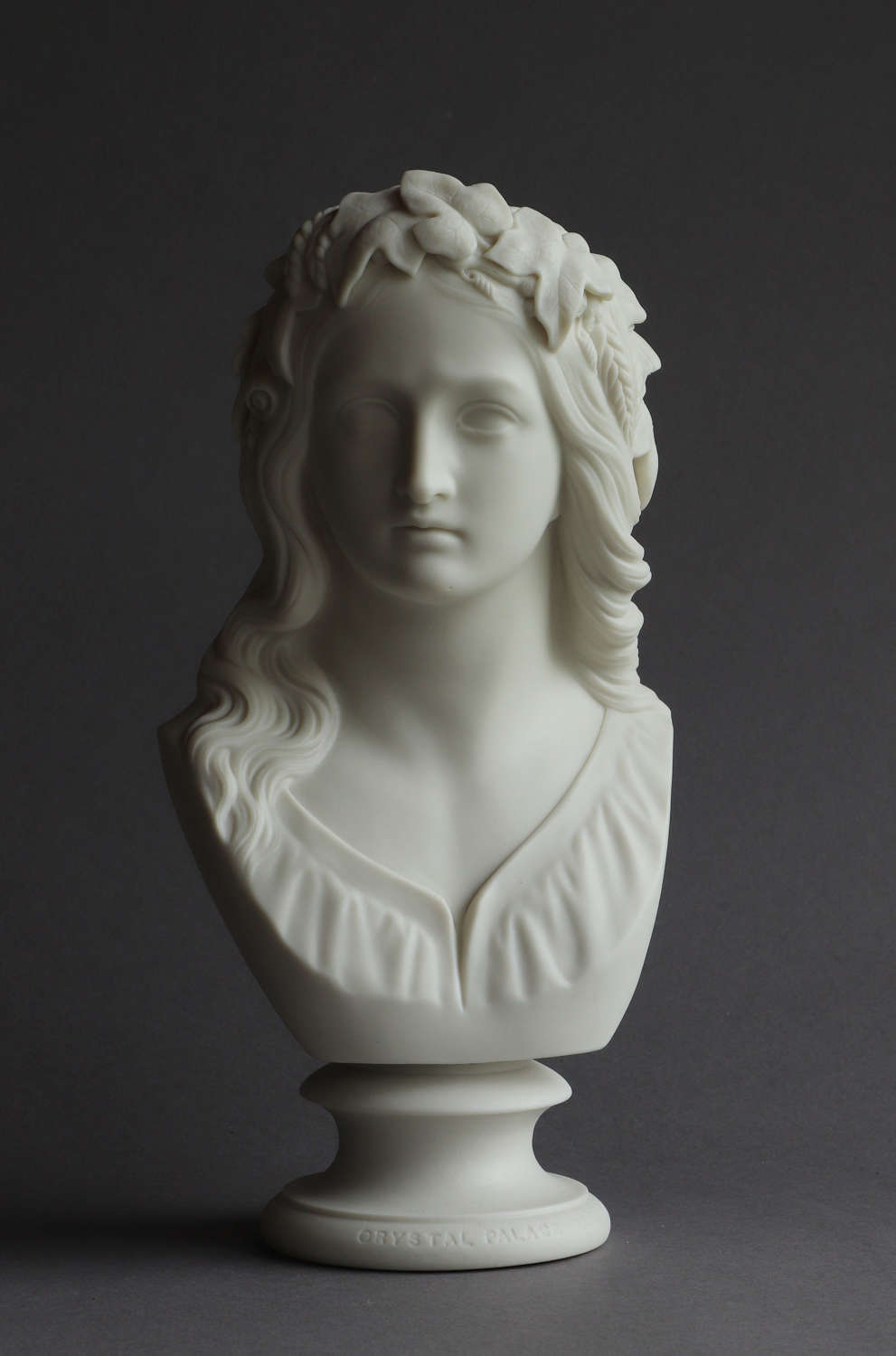 A Copeland Parian bust of Ophelia