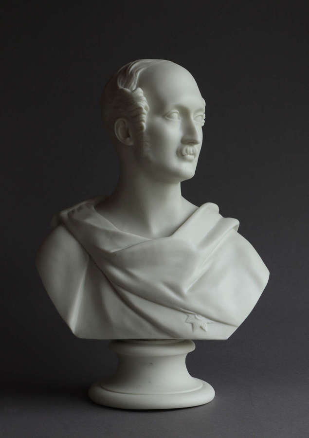 A fine Worcester Parian bust of Prince Albert