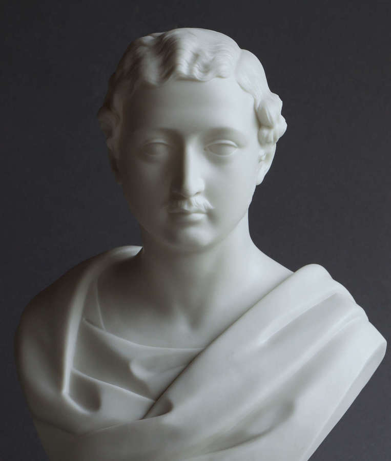 A Worcester Parian bust of Albert Edward, Prince of Wales