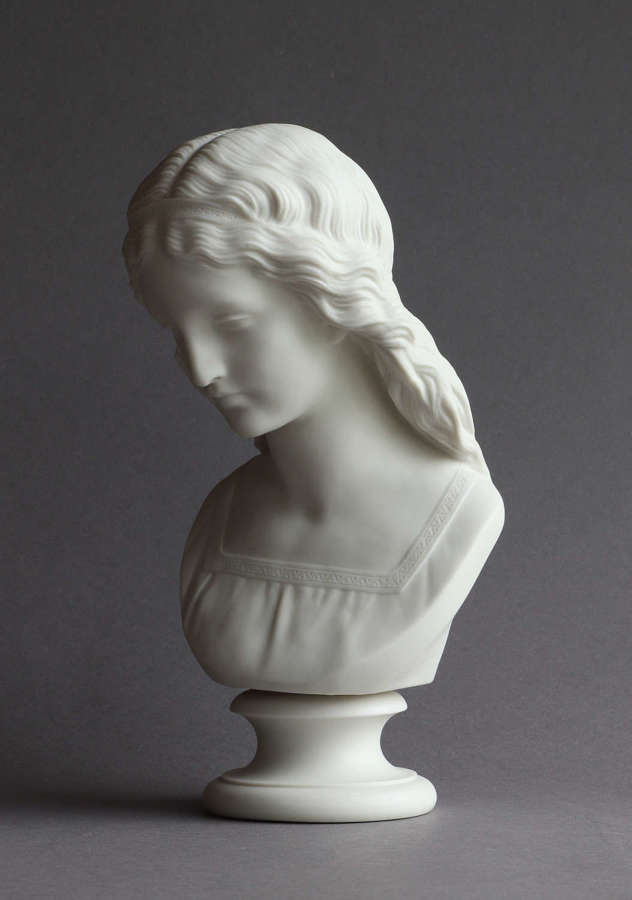 A Copeland Parian bust of Una