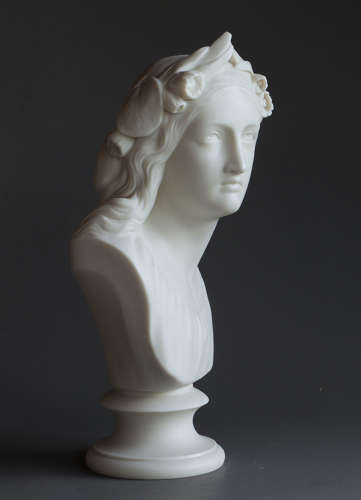 A Copeland Parian bust of Oenone from Marshall