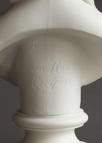 A pair of Parian busts of the Prince & Princess of Wales by John Rose