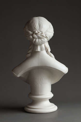 A pair of Parian busts of the Prince & Princess of Wales by John Rose