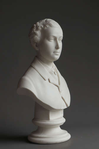 A pair of Parian busts of the Prince & Princess of Wales by John Rose