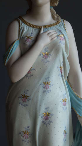 A coloured Parian figure of Beatrice by Copeland