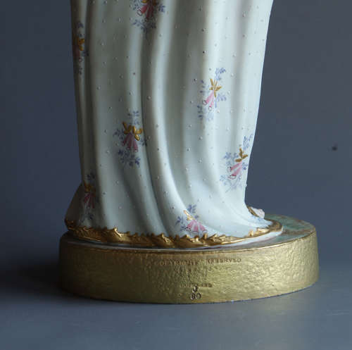 A coloured Parian figure of Beatrice by Copeland