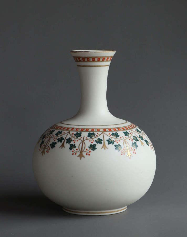 A good Parian guglet or handle-less jug by Copeland