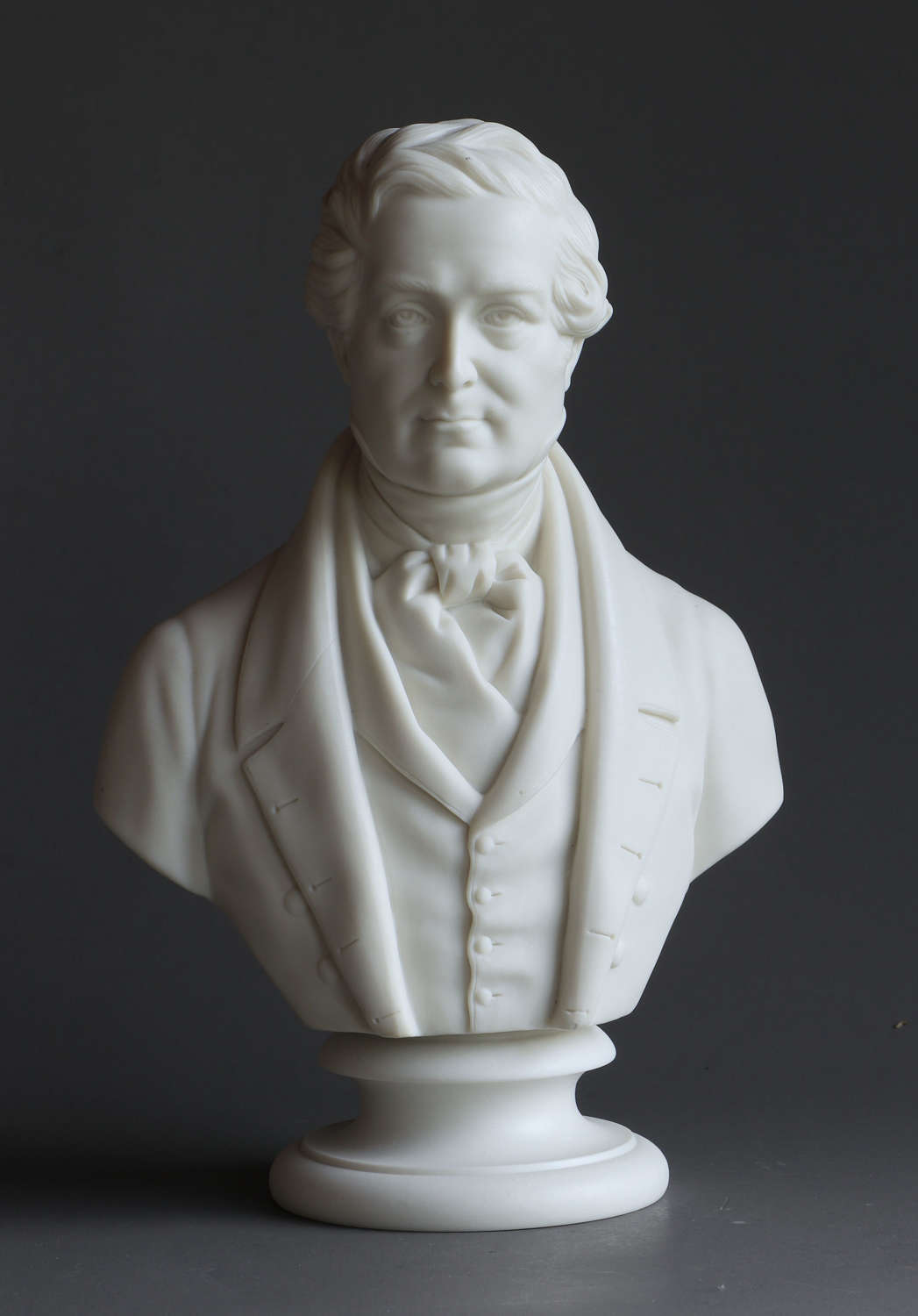 A Copeland Parian bust of Robert Peel