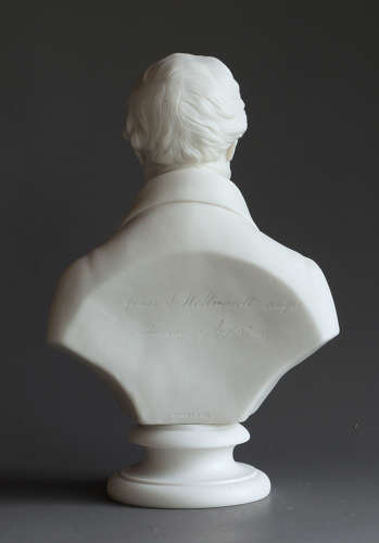 A Copeland Parian bust of Robert Peel