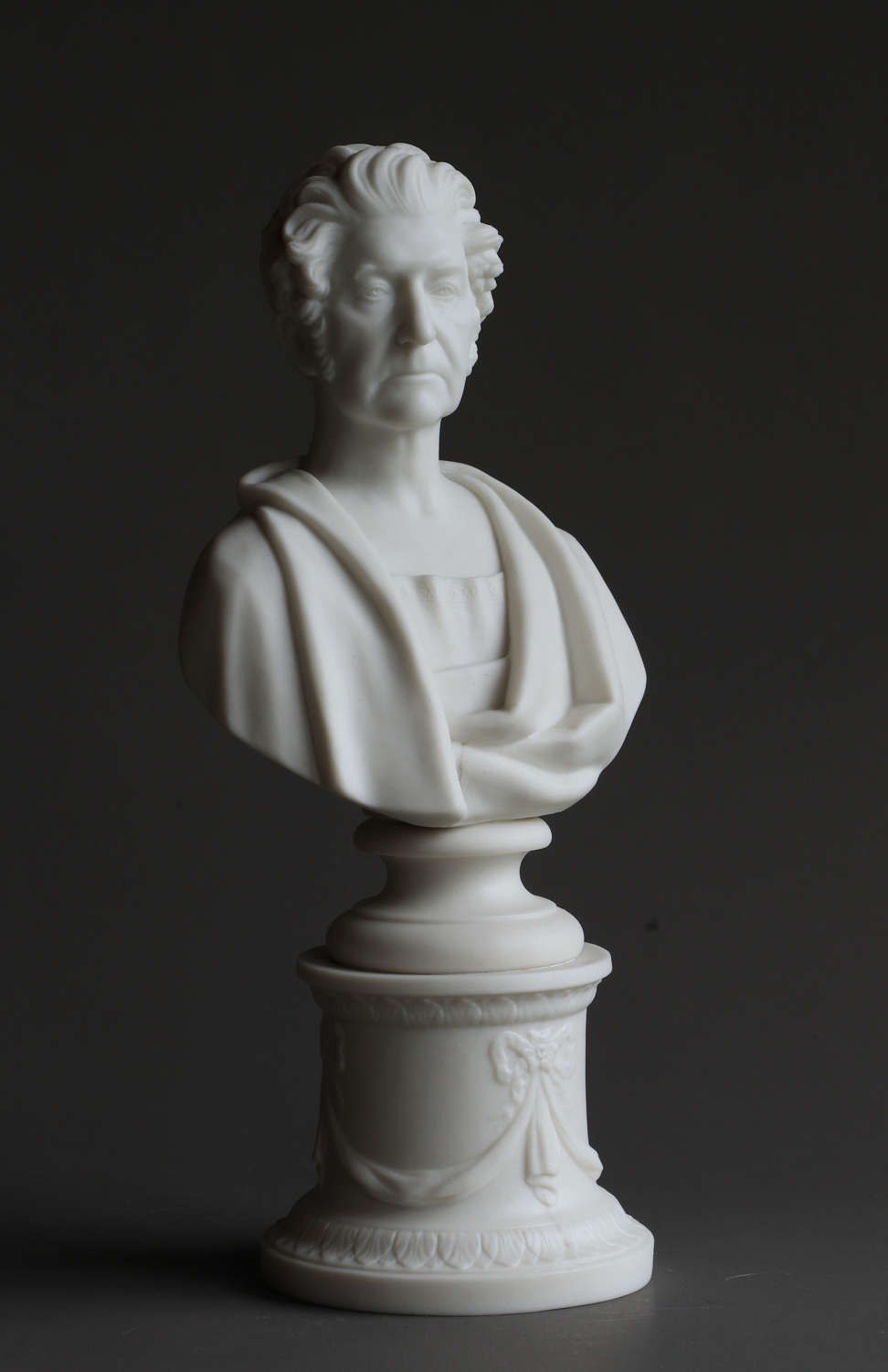 A small Minton Parian bust of an unknown gentleman