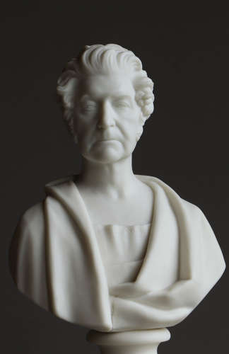 A small Minton Parian bust of an unknown gentleman