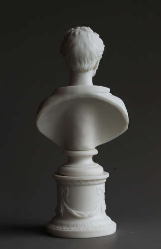 A small Minton Parian bust of an unknown gentleman