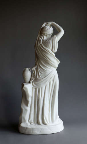 A well-modelled Parian figure of Rebecca at the well