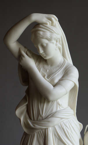 A well-modelled Parian figure of Rebecca at the well