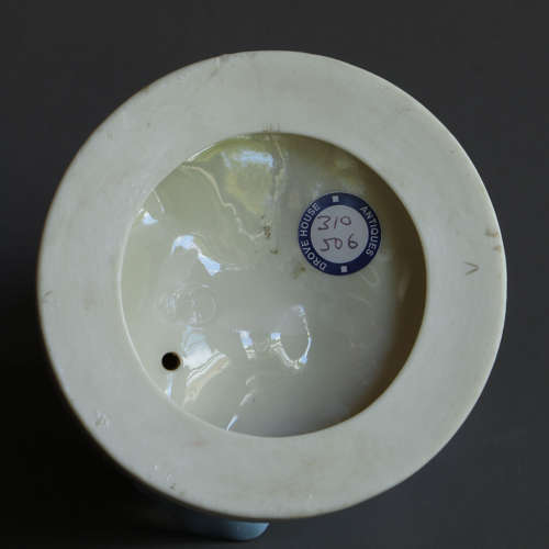 A pair of blue Worcester Parian figures: Before and Against the Wind