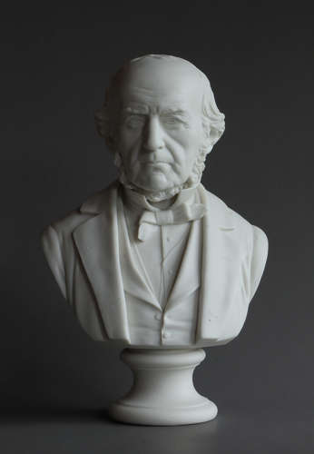A good Parian bust of William Gladstone by Robinson & Leadbeater