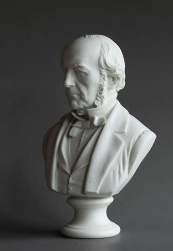 A good Parian bust of William Gladstone by Robinson & Leadbeater