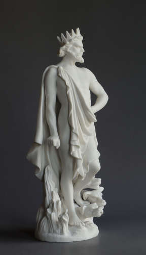 An unusual Parian figure of Hades and Cerberus