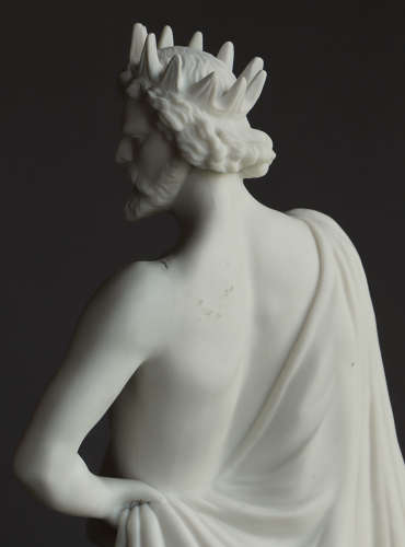 An unusual Parian figure of Hades and Cerberus