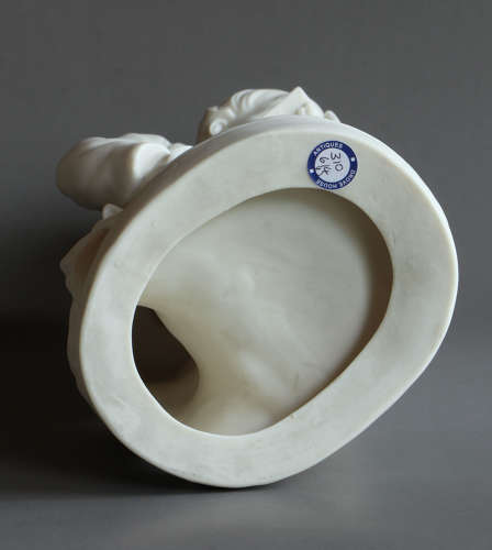 A pair of Copeland Parian figures of Young England and his sister
