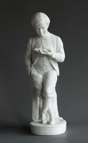 A pair of Copeland Parian figures of Young England and his sister