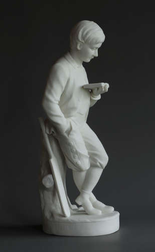 A pair of Copeland Parian figures of Young England and his sister